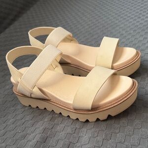 MIA Cream Platform Sandals